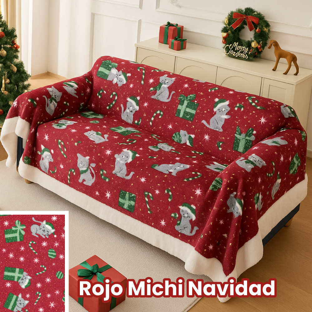Forro Para Sofá Navideño Premium