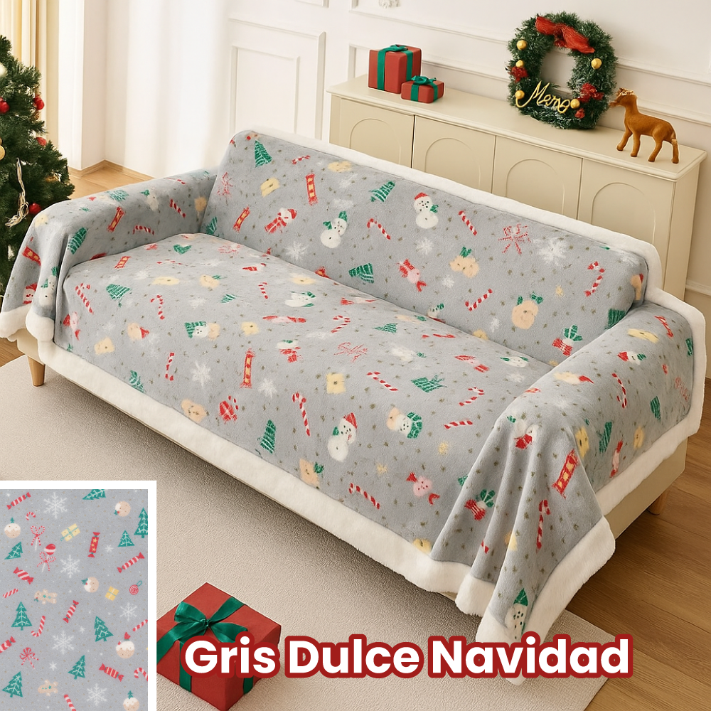Forro Para Sofá Navideño Premium