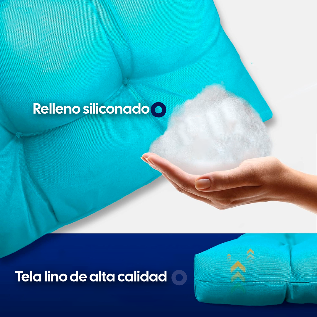 Cojín con Respaldo Relleno Premium