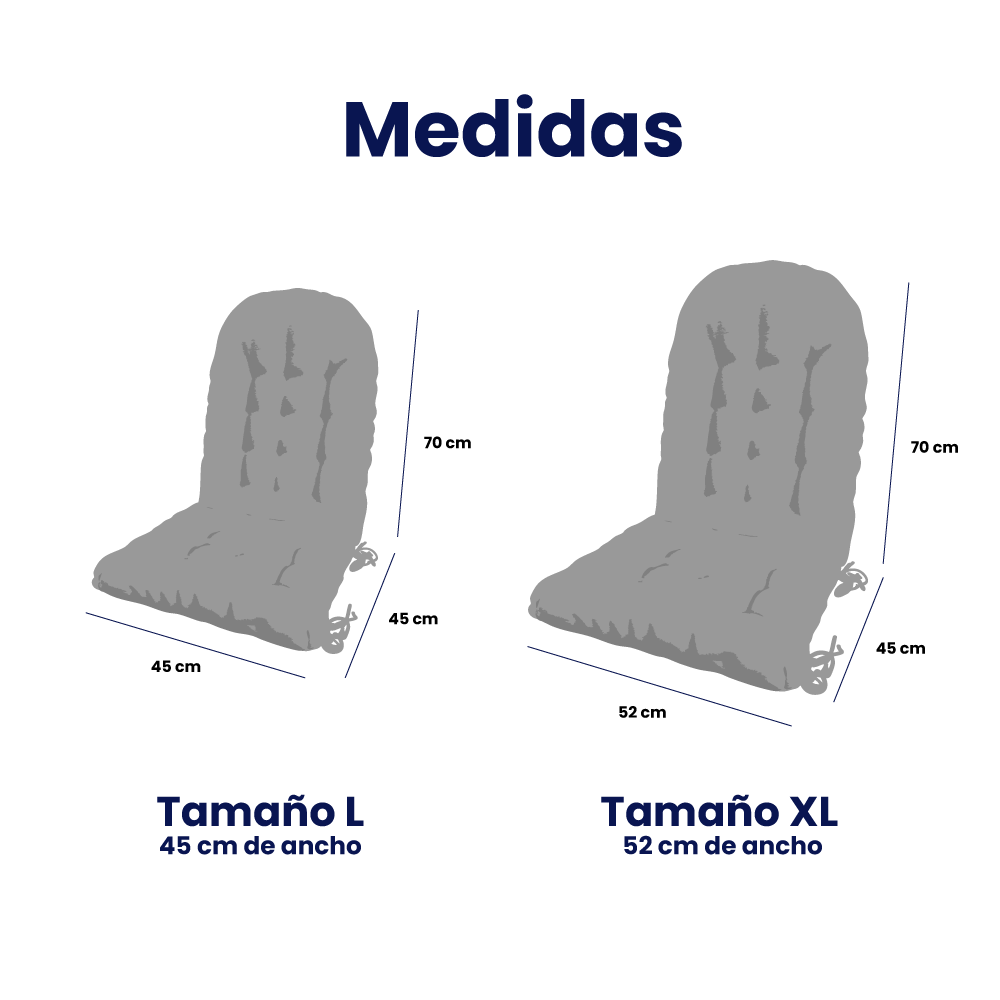 Cojín con Respaldo Relleno Premium