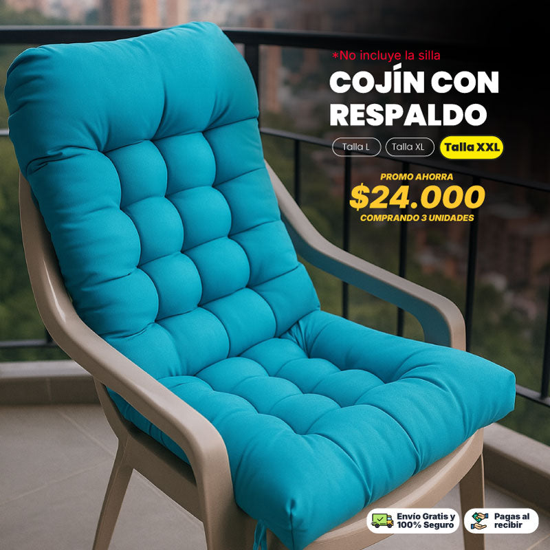 Cojín con Respaldo Relleno Premium