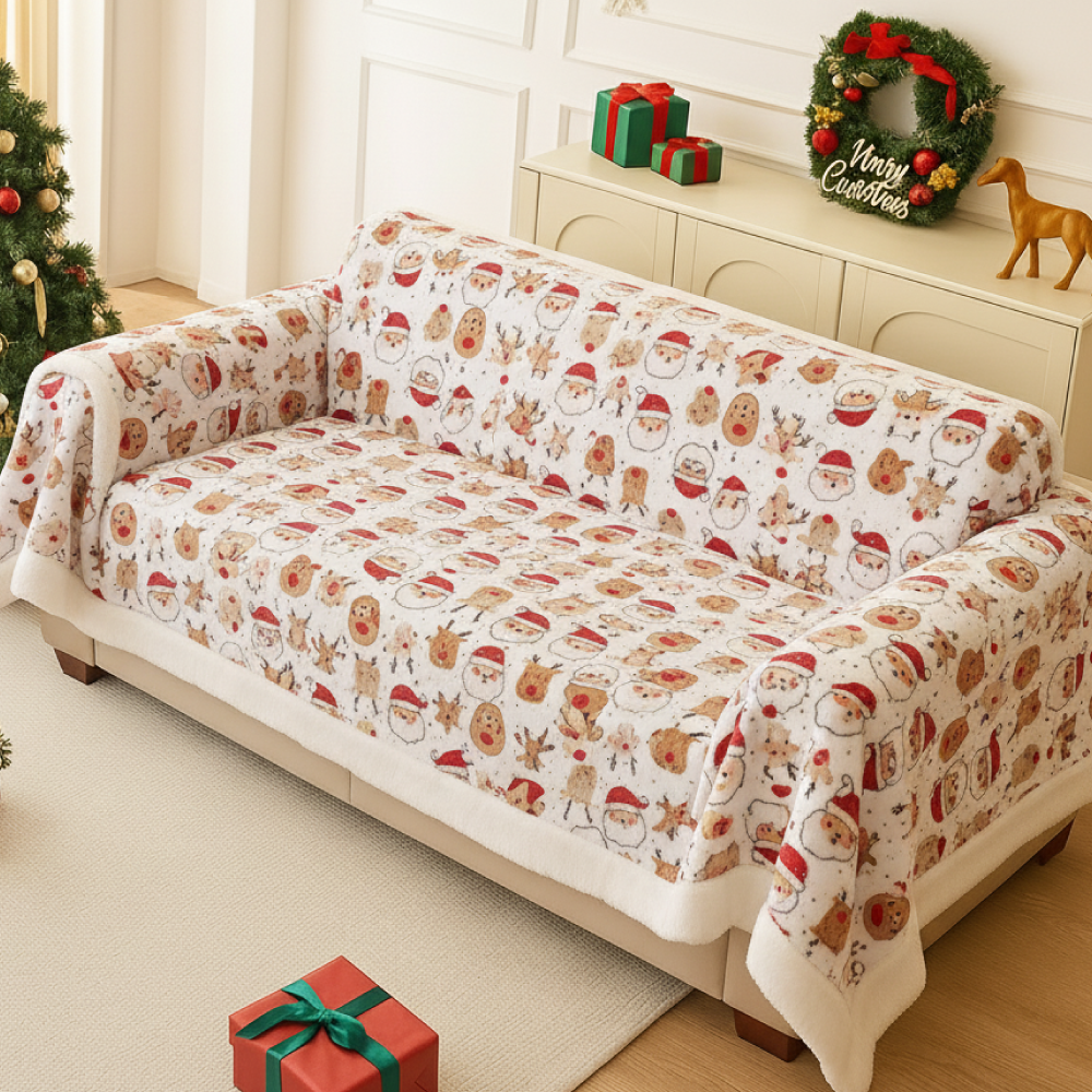 Forro Para Sofá Navideño Premium