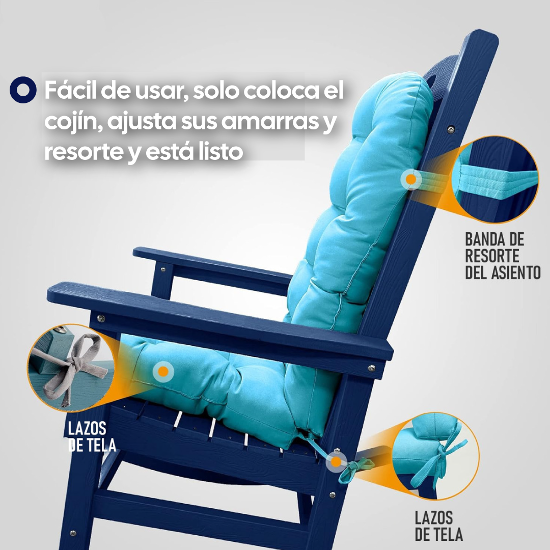 Cojín con Respaldo Relleno Premium