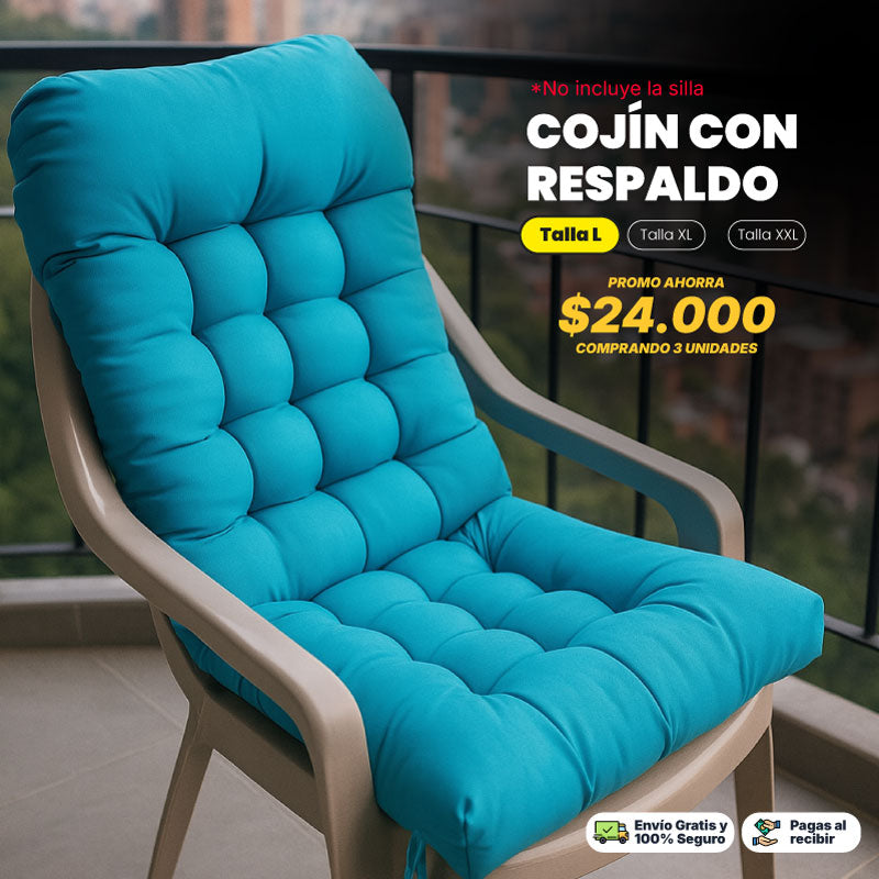 Cojín con Respaldo Relleno Premium