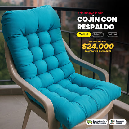 Cojín con Respaldo Relleno Premium