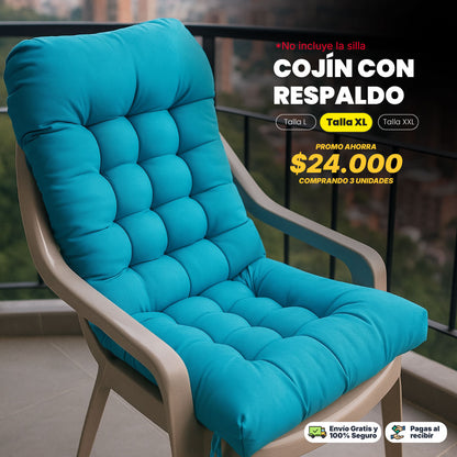 Cojín con Respaldo Relleno Premium