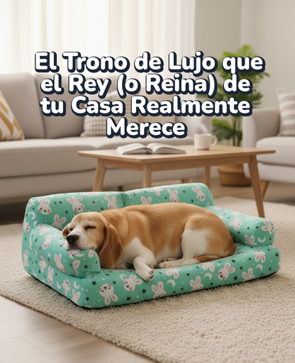 Cama para Gato y Perro Tipo Sofá Lavable Antiestrés