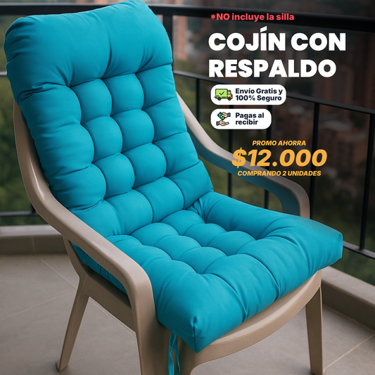 Cojín con Respaldo Relleno Premium