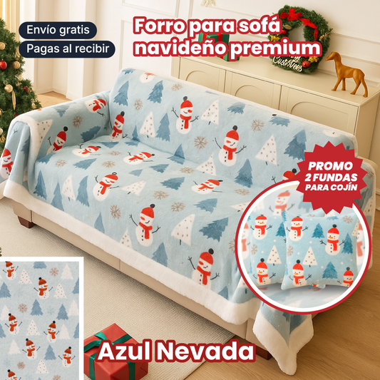 Forro Para Sofá Navideño Premium